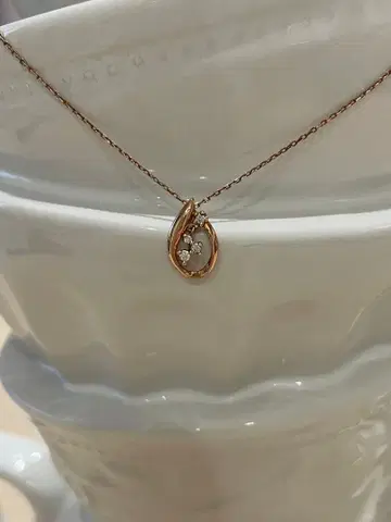 K10 PG 반돔 아오야마 목걸이 펜던트 다이아몬드