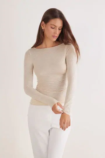 보트넥 모달 캐시미어 울트라 라이트 상의