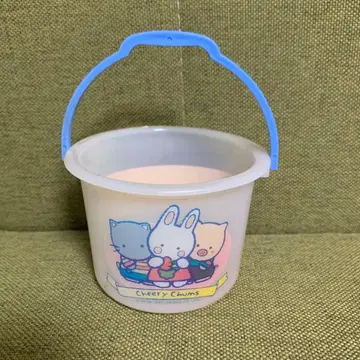 산리오 구 로고 마크 치어리 참 양동이 1985 쇼와 레트로 완구