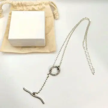 유칼립투스 스템라인 목걸이 실버
