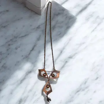 빈티지 목걸이 말발굽 호스슈 아르데코 지오메트릭