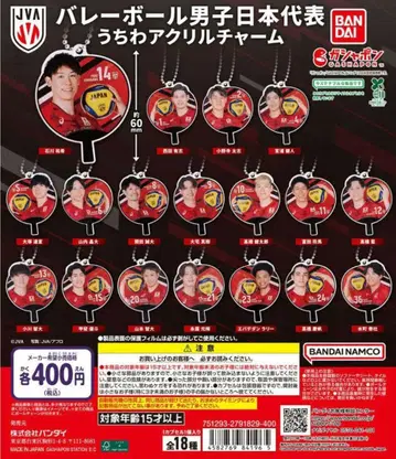배구 남자 일본 대표 부채 아크릴 참 전 18종