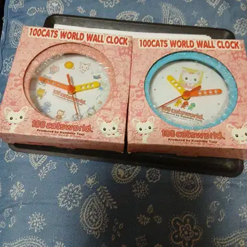 100 Cats World 벽시계 2세트