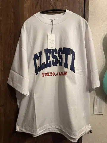 CLESSTE 칼리지 로고 T셔츠 화이트 F 사이즈