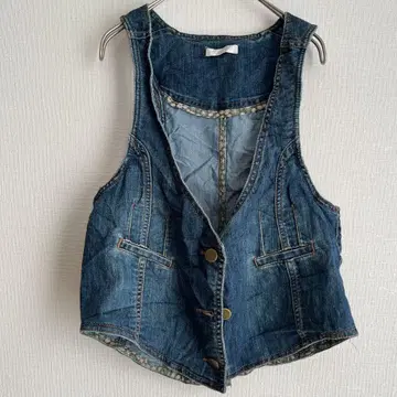 새상품급 promod [ 42 ] 데님 베스트 여성용