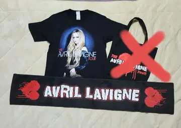 에이브릴 라빈 2014년 투어 T셔츠 & 타월 세트