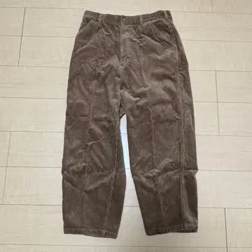 Uniqlo 코듀로이 와이드 워크 팬츠 85cm