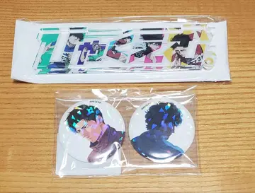 100m 홀로그램 캔뱃지 2개 세트 B 타이틀 아크릴 블록