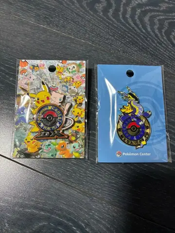 포켓몬 센터 로고 핀즈 2종류