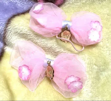 릴리루 페어릴 포니테일 홀더 리본 머리끈 레트로 산리오