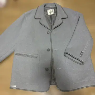 마드모아젤 논노 코트 파이핑 코트 스탠 칼라