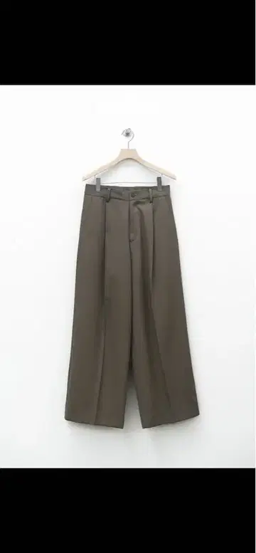 ssstein EXTRA WIDE TROUSERS / DARK BEIGE
