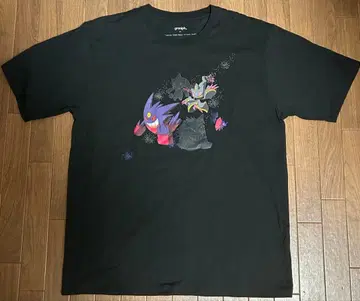 포켓몬 T셔츠 블랙 겐가 메가진화