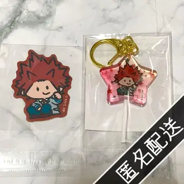 히로아카 키리시마 에이지로 오픈스쿨2 키링 스티커 미니 캐릭터