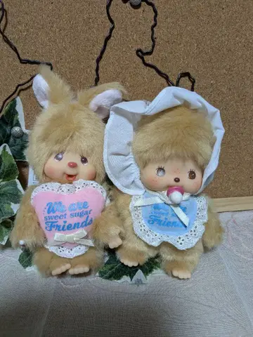 정품 택 포함 새상품 스위트 슈가 몽치치 키체인 2개 세트