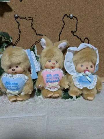 정품 택 포함 새상품 스위트 슈가 몽치치 키체인 3개 세트