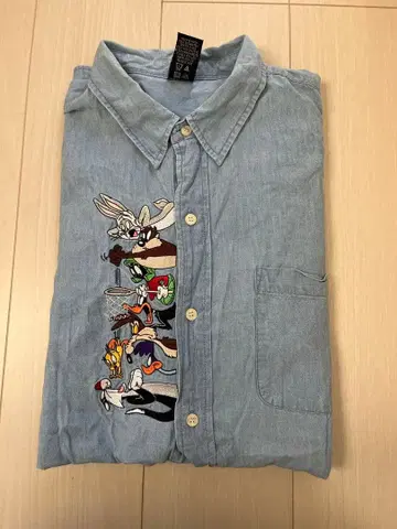 [ 캐릭터 구제 의류 ] 루니툰 데님 셔츠