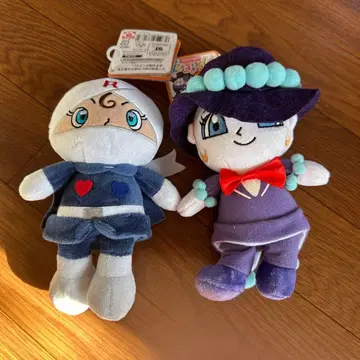 호빵맨 봉제 인형 롤빵나와 흰 경단 씨