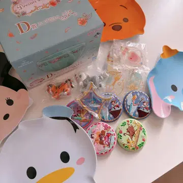 디즈니 제일복권 묶음 판매 자수 캔뱃지 수프 보울