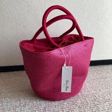 horn please 핑크 버킷백 바스켓백