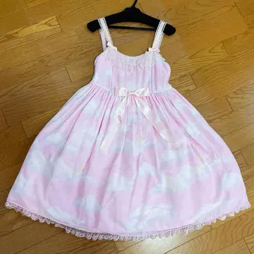 Angelic Pretty 미스티 스카이 점프 스커트 핑크 JSK