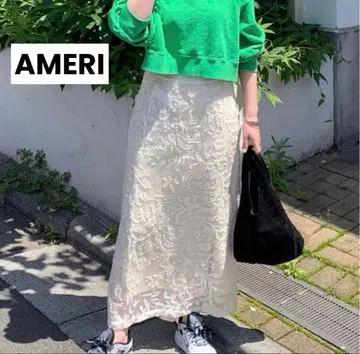 Ameri vintage DEVORER FLOWER SHEER SKIRT