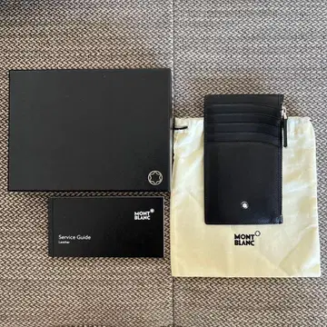 MONTBLANC 몽블랑 지퍼형 카드 케이스 블랙 5 포켓