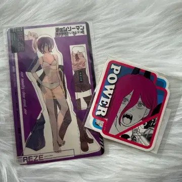 체인소 맨 레제 옷 갈아입기 아크릴 스탠드 코베니 카 스티커