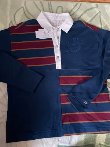 TOMMY ICONS 라거 셔츠 코튼 상의 빅 오버 사이즈 S