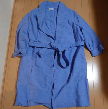 매킨토시 Macintosh 울 롱 코트 스카이블루 44 겉옷