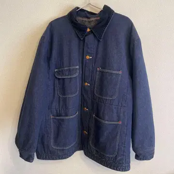 70s 랭글러 담요 데님 커버올 메이드인 USA