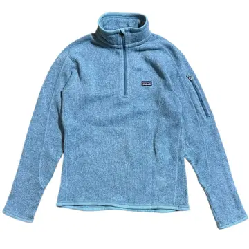 파타고니아 여성용 베터 스웨터 하프 지퍼 스카이블루
