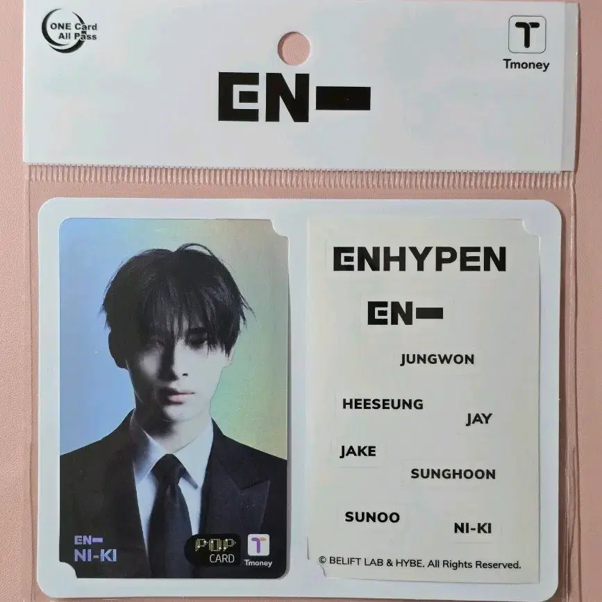 ENHYPEN | 엔하이픈 Enhypen World Jungwon sp card Holiday unused on