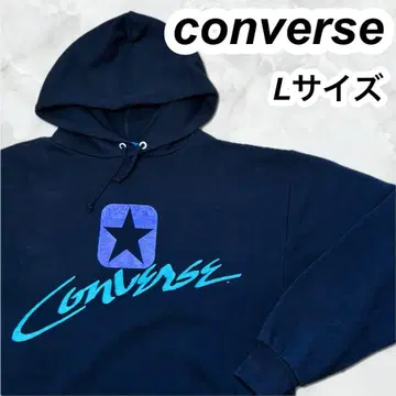 90s USA제 컨버스 후드 맨투맨 블랙 L 사이즈