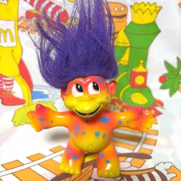 2 트렌드 마스터즈 트롤 피규어 빈티지 아메토이 퍼플