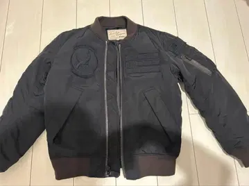 AVIREX 아비렉스 MA-1 타이거 샤크 자켓 블랙 M