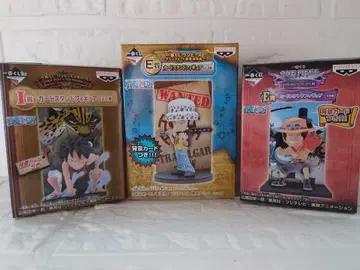 원피스 카드 스탠드 피규어 루피 로우 에이스 3개 세트