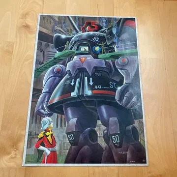 건담 릭 돔과 샤아 MASAMI 로봇 포스터
