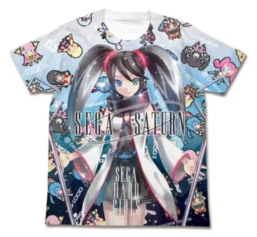 세가 하드 걸즈 세가 새턴 풀 그래픽 T셔츠 White L
