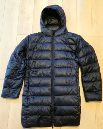 유니클로 울트라 라이트 다운 롱 코트 블랙 XL 남성용