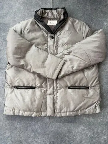 ROSASECLUB 패딩 자켓 그레이지 스탠드 카라 방한 경량