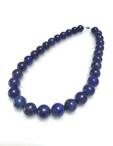 16mm 라피스 라줄리 호안석 염주 목걸이