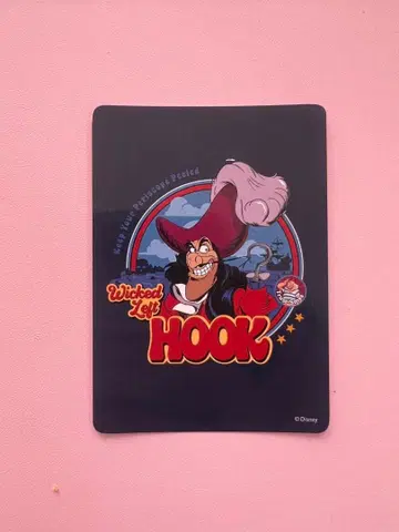 디즈니 스토어 가위바위보 카드 후크 선장 피터팬 빌런즈