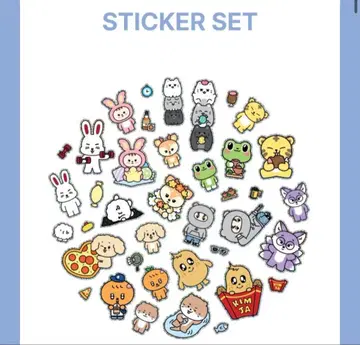 세븐틴 MINITEEN 미니틴 씰 스티커 세트