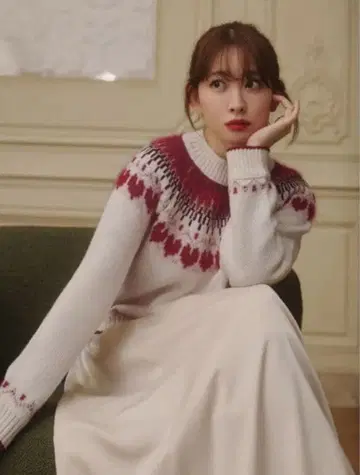 herlipto Heart Fair Isle Knit Pullover