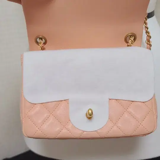 샤넬 쁘띠삭 골드볼 피치핑크 새상품 사진 3