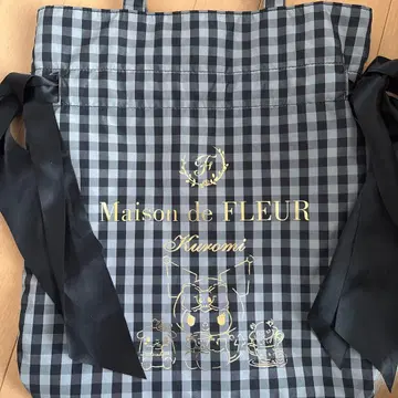 메종 드 플뢰르 메조플 쿠로미 더블 리본 토트백