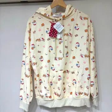 [ 택 포함 새상품 ] 공식 산리오 헬로키티 키티 후드티 속기모