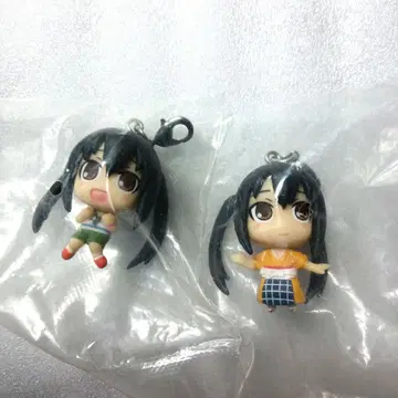 케이온 큐티 피규어 마스코트 나카노 아즈사 2점