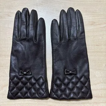 가죽 장갑 짙은 갈색 20cm